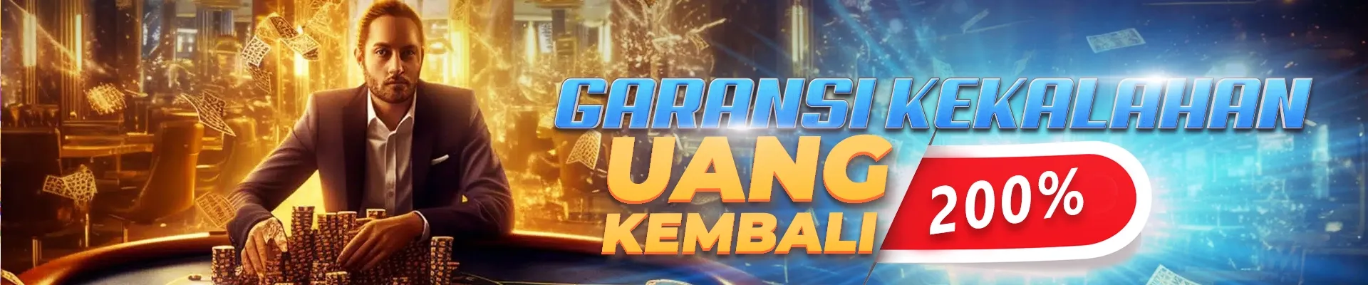 GARANSI KEKALAHAN UANG KEMBALI 200%