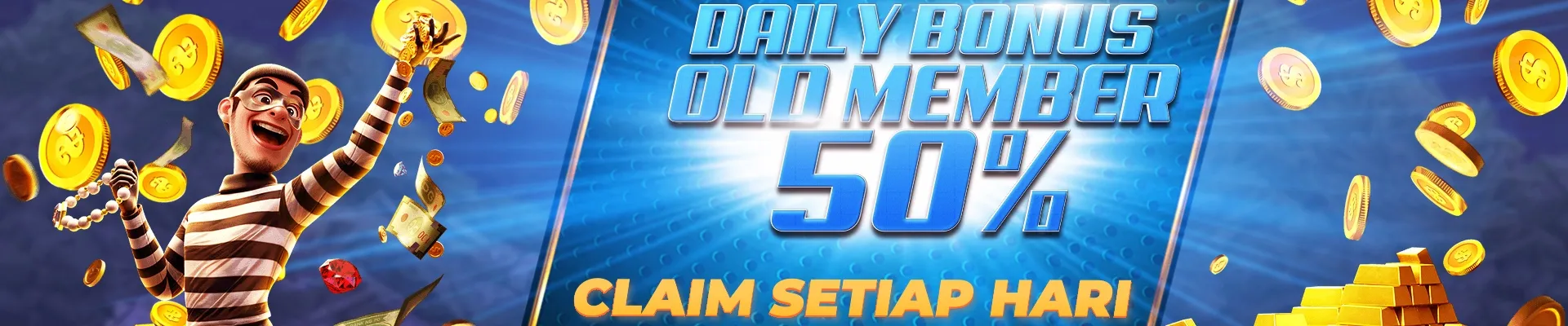 BONUS DAILY OLD MEMBER 50% PRAGMATICPLAY